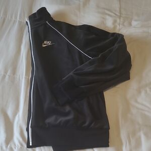 Nike Black and White Zip-Up Jacket